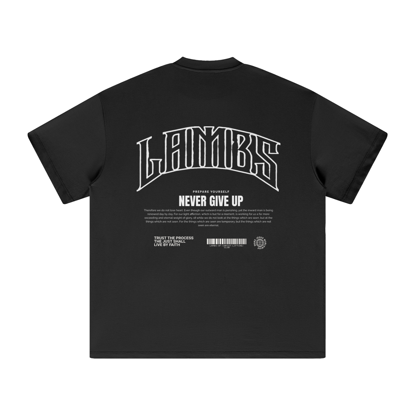 Lambs never give up oversized T-Shirt