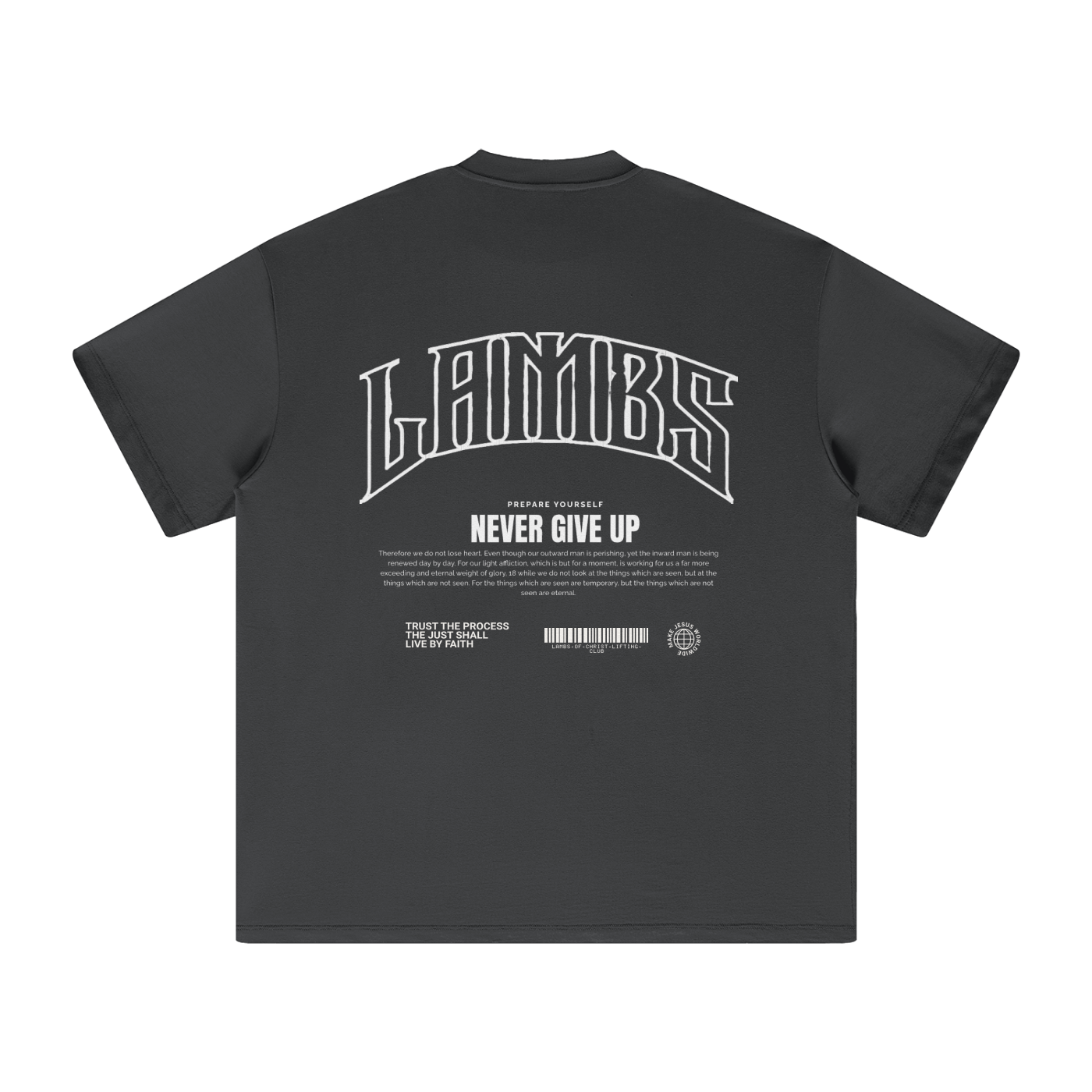 Lambs never give up oversized T-Shirt