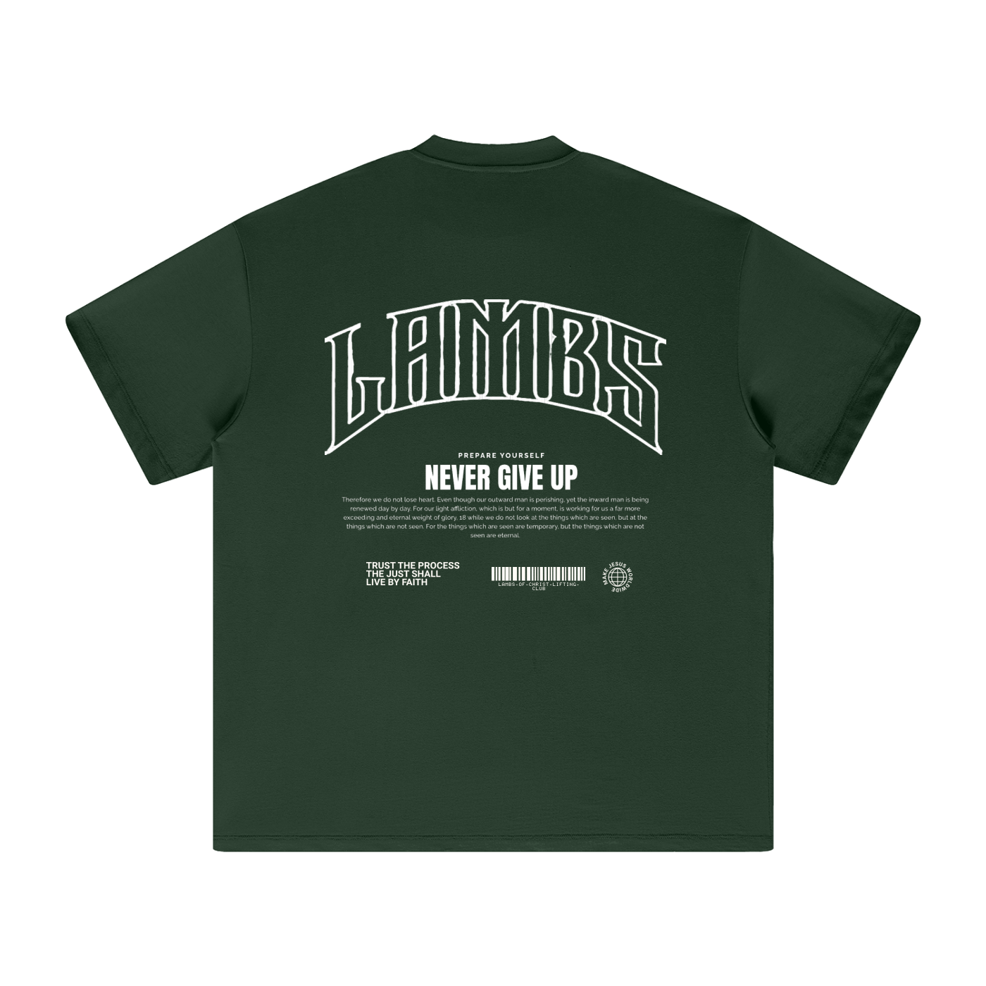 Never give up T-shirt